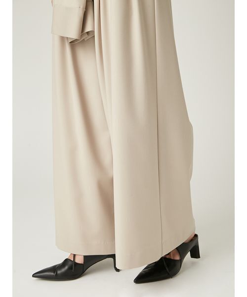 FRAY I.D（フレイアイディー）の「ウエストロールタックワイドパンツ／ハンドウォッシャブル（その他パンツ・レディース・ベージュ/モカ/グレー・0/1）」の9枚目の写真