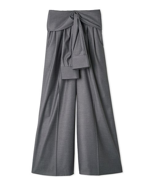 FRAY I.D（フレイアイディー）の「ウエストロールタックワイドパンツ／ハンドウォッシャブル（その他パンツ・レディース・ベージュ/モカ/グレー・0/1）」の16枚目の写真