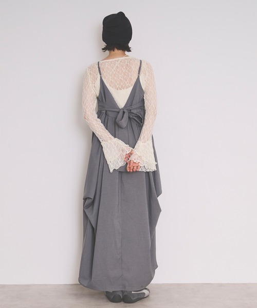 loin nuit(ロワンニュイ)の「bell sleeve lace tops / ベルスリーブレーストップス(Tシャツ/カットソー・レディース・アイボリー/ブラック・FREE)」の10枚目の写真