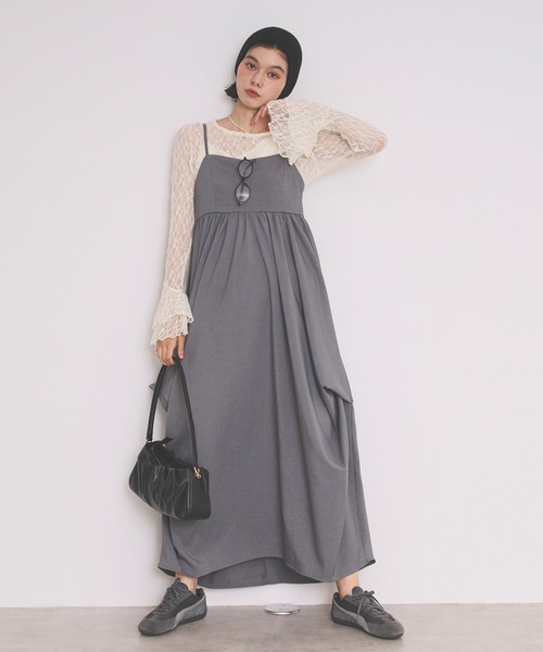 loin nuit(ロワンニュイ)の「bell sleeve lace tops / ベルスリーブレーストップス(Tシャツ/カットソー・レディース・アイボリー/ブラック・FREE)」の12枚目の写真