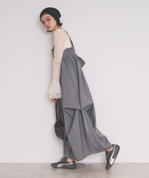 loin nuit(ロワンニュイ)の「bell sleeve lace tops / ベルスリーブレーストップス(Tシャツ/カットソー・レディース・アイボリー/ブラック・FREE)」の13枚目の写真