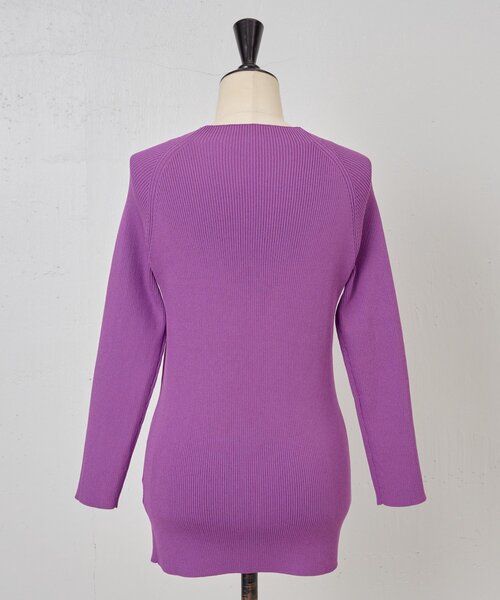 BEARDSLEY（ビアズリー）の「ハイネックリブニット（ニット/セーター・レディース・キャメル/パープル・FREE）」の11枚目の写真