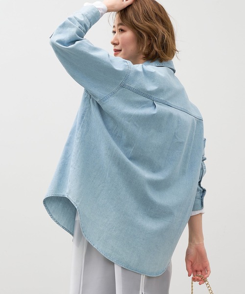 MICA&DEAL（マイカ＆ディール）の「ミリタリーシャツ〈セットアップ対応〉（シャツ/ブラウス・レディース・ライトブルー/チャコールグレー/ブラウン・FREE）」の11枚目の写真