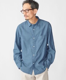 SHIPS: チェック レギュラーカラー ロングスリーブ シャツ