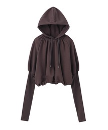 SWEAT BALLOON SLEEVE HOODIE