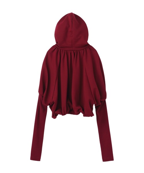 JOHN LAWRENCE SULLIVAN(ジョンローレンスサリバン)の「SWEAT BALLOON SLEEVE HOODIE(パーカー・レディース・ブラック/カーキ/ボルドー・ONE SIZE)」の5枚目の写真