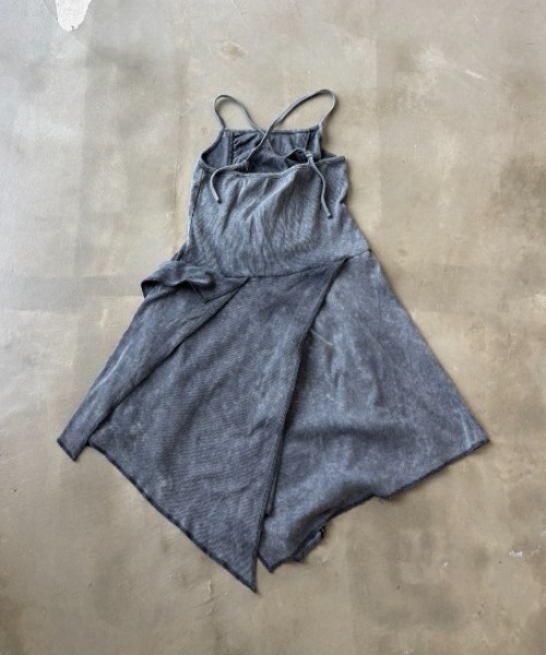 SHAGGIE(シャギー)の「【ViVi掲載】2WAYストラップウォッシュ加工ミニワンピース(ワンピース・レディース・ベージュ/グレー・FREE)」の19枚目の写真