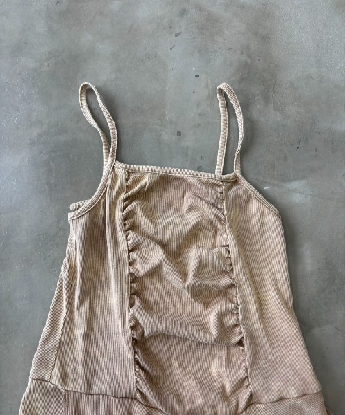 SHAGGIE(シャギー)の「【ViVi掲載】2WAYストラップウォッシュ加工ミニワンピース(ワンピース・レディース・ベージュ/グレー・FREE)」の12枚目の写真