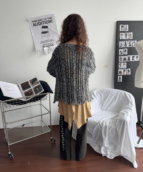 SHAGGIE(シャギー)の「【ViVi掲載】2WAYストラップウォッシュ加工ミニワンピース(ワンピース・レディース・ベージュ/グレー・FREE)」の8枚目の写真