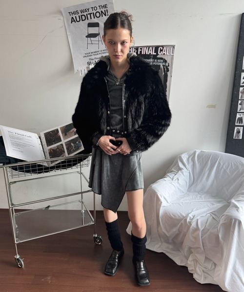 SHAGGIE(シャギー)の「【ViVi掲載】2WAYストラップウォッシュ加工ミニワンピース(ワンピース・レディース・ベージュ/グレー・FREE)」の22枚目の写真