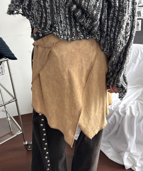 SHAGGIE(シャギー)の「【ViVi掲載】2WAYストラップウォッシュ加工ミニワンピース(ワンピース・レディース・ベージュ/グレー・FREE)」の9枚目の写真