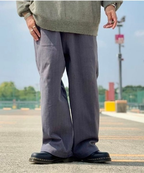 B:MING by BEAMS(ビーミングバイビームス)の「ストライプ ジャージー パンツ(その他パンツ・メンズ・グレー/ネイビー・XL/L/M/S)」の2枚目の写真