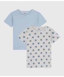 PETIT BATEAU（プチバトー）の「半袖Ｔシャツ２枚組（インナーウェア/肌着・キッズ）」