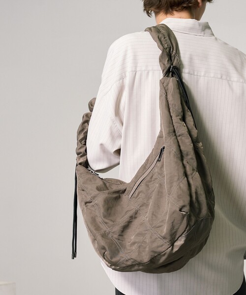 PUBLIC TOKYOドローストリングショルダーバッグ ドローストリングショルダーバッグ(FREE BLACK): : メンズ