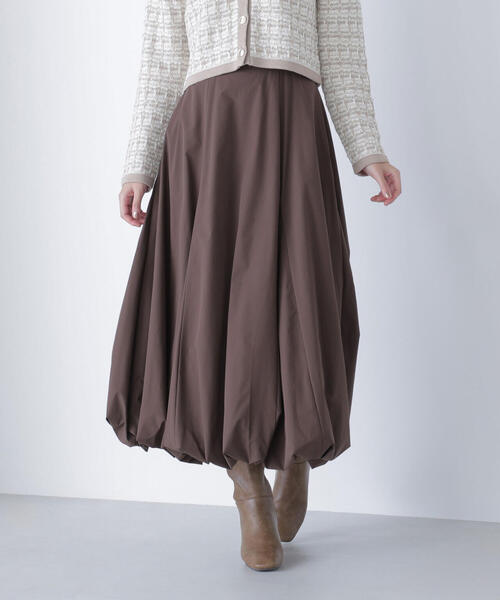 NATURAL BEAUTY BASIC（ナチュラルビューティーベーシック）の「◇マチバルーンスカート（スカート・レディース・ブラック/ダークブラウン/オフホワイト・SMALL/MEDIUM/P/S）」の14枚目の写真
