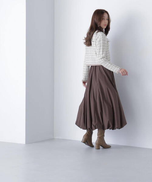 NATURAL BEAUTY BASIC（ナチュラルビューティーベーシック）の「◇マチバルーンスカート（スカート・レディース・ブラック/ダークブラウン/オフホワイト・SMALL/MEDIUM/P/S）」の16枚目の写真