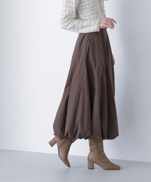 NATURAL BEAUTY BASIC（ナチュラルビューティーベーシック）の「◇マチバルーンスカート（スカート・レディース・ブラック/ダークブラウン/オフホワイト・SMALL/MEDIUM/P/S）」の19枚目の写真