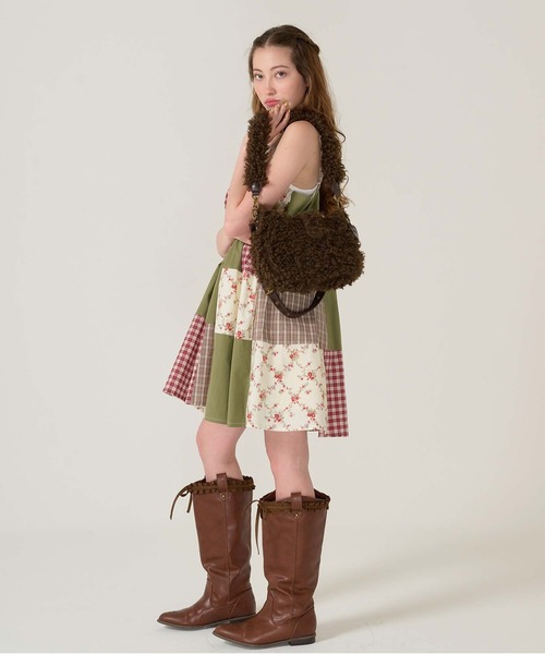 パッチワーク キャミワンピース TINA：JOJUN（ワンピース）｜TINA