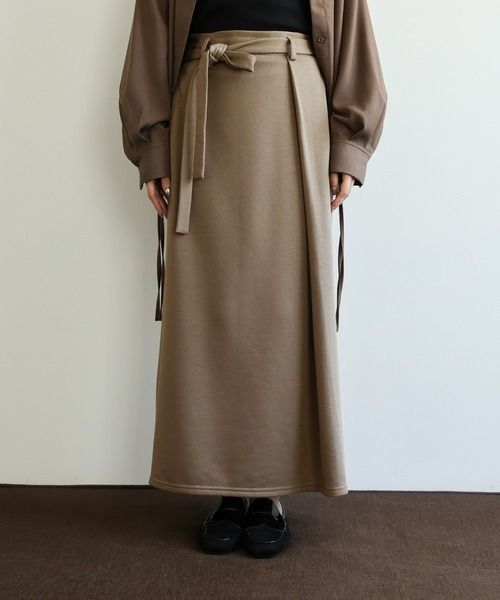 セール】【Et】Brushed Lining Jacket Wrap Skirt Set（セットアップ