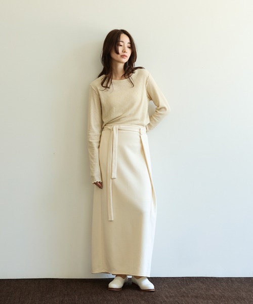 セール】【Et】Brushed Lining Jacket Wrap Skirt Set（セットアップ