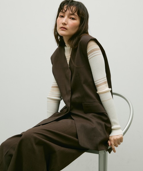 Soft line gilet / ソフトラインジレ（ベスト）｜Lutim by u