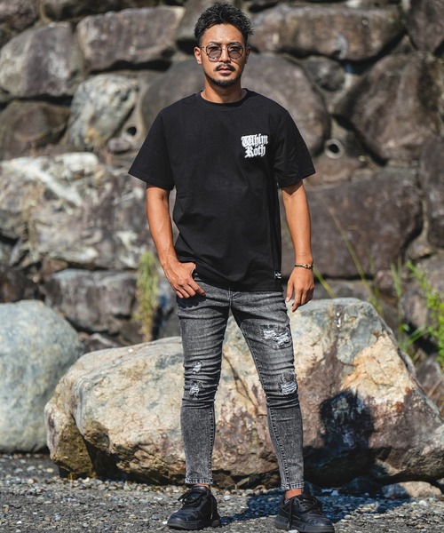 adamsJUGGLER(アダムスジャグラー)の「W/RサークルO.Eティー(Tシャツ/カットソー・メンズ・ブラック/ホワイト・M/L/XL)」の4枚目の写真