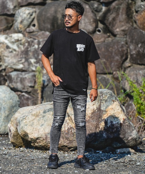 adamsJUGGLER(アダムスジャグラー)の「W/RサークルO.Eティー(Tシャツ/カットソー・メンズ・ブラック/ホワイト・M/L/XL)」の8枚目の写真