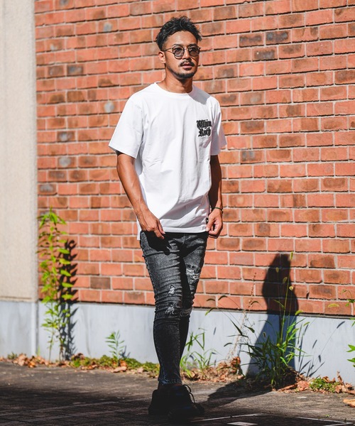 adamsJUGGLER(アダムスジャグラー)の「W/RサークルO.Eティー(Tシャツ/カットソー・メンズ・ブラック/ホワイト・M/L/XL)」の3枚目の写真