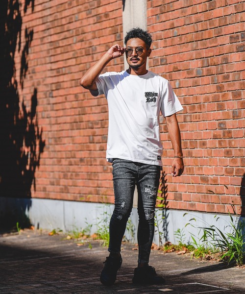 adamsJUGGLER(アダムスジャグラー)の「W/RサークルO.Eティー(Tシャツ/カットソー・メンズ・ブラック/ホワイト・M/L/XL)」の5枚目の写真