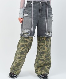 atmos pink Layered Denim Pants / アトモス ピンク レイヤード デニム パンツ