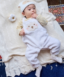 kladskap | アニマルTシャツ×ボアサロペットセット(その他ベビーウェア)