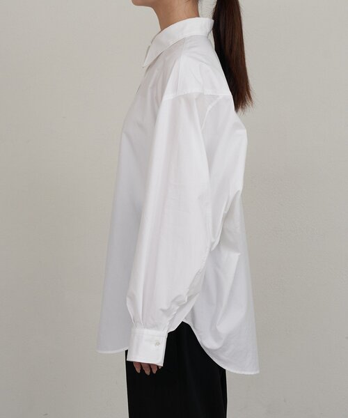 russet（ラシット）の「【再値下げ】コットンオーバーシャツ（シャツ/ブラウス・レディース・ブラック/ホワイト・FREE）」の8枚目の写真
