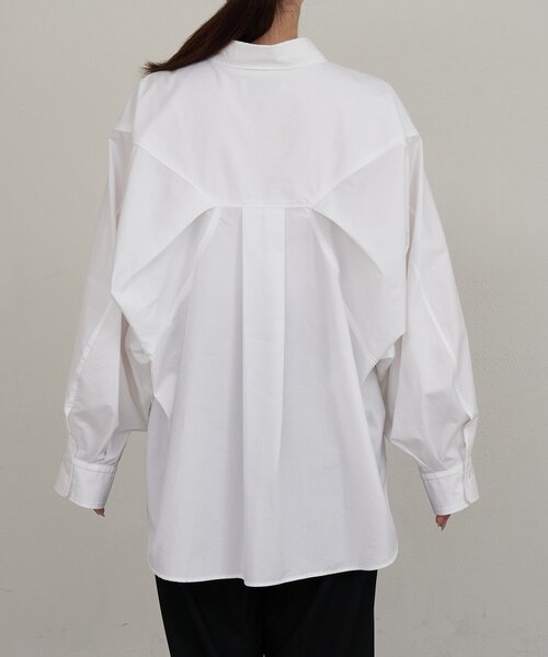 russet（ラシット）の「【再値下げ】コットンオーバーシャツ（シャツ/ブラウス・レディース・ブラック/ホワイト・FREE）」の9枚目の写真