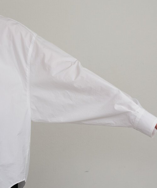 russet（ラシット）の「【再値下げ】コットンオーバーシャツ（シャツ/ブラウス・レディース・ブラック/ホワイト・FREE）」の13枚目の写真