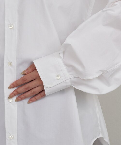 russet（ラシット）の「【再値下げ】コットンオーバーシャツ（シャツ/ブラウス・レディース・ブラック/ホワイト・FREE）」の14枚目の写真