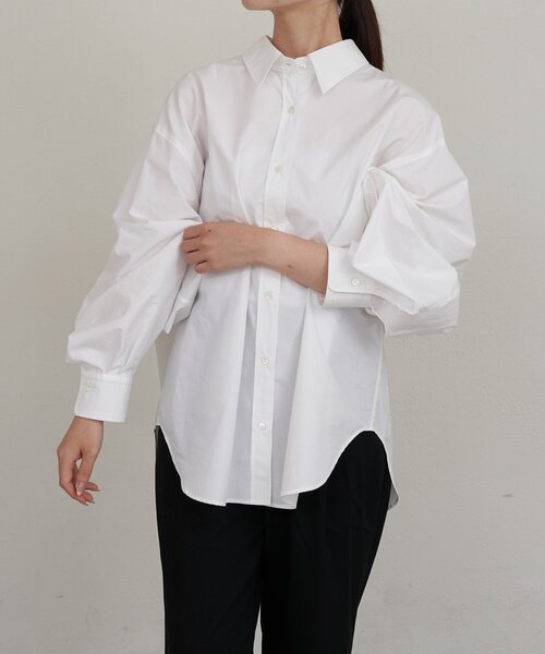 russet（ラシット）の「【再値下げ】コットンオーバーシャツ（シャツ/ブラウス・レディース・ブラック/ホワイト・FREE）」の16枚目の写真