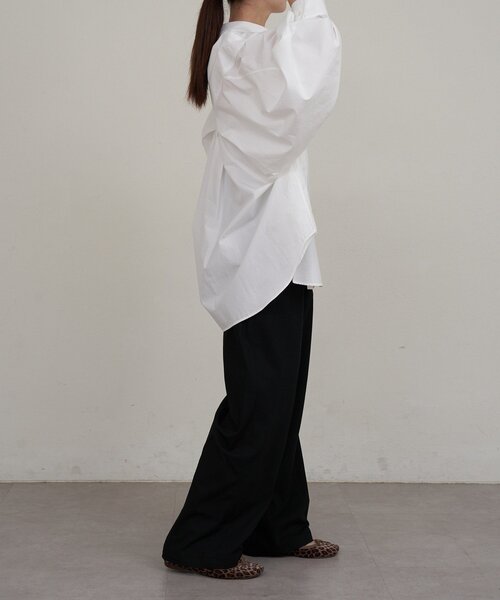 russet（ラシット）の「【再値下げ】コットンオーバーシャツ（シャツ/ブラウス・レディース・ブラック/ホワイト・FREE）」の19枚目の写真