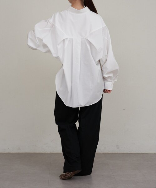 russet（ラシット）の「【再値下げ】コットンオーバーシャツ（シャツ/ブラウス・レディース・ブラック/ホワイト・FREE）」の20枚目の写真