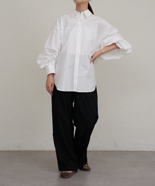 russet（ラシット）の「【再値下げ】コットンオーバーシャツ（シャツ/ブラウス・レディース・ブラック/ホワイト・FREE）」の21枚目の写真