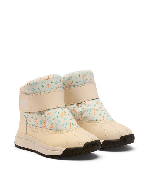 SOREL(ソレル)の「防滑 防水・撥水 SOREL/チルドレンズ ウィットニー3 ストラップ ミッドウォータープルーフ スノーブーツ/ソレル(ブーツ・キッズ・ホワイト/ネイビー/ピンク/ブラック・17.0cm/15.0cm/18.0cm/14.0cm/13.0cm/16.0cm)」の1枚目の写真