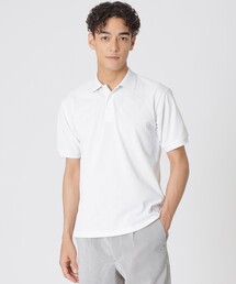 Paul Stuart（ポールスチュアート）の「【WEB・一部店舗限定/UVカット/吸水速乾】クアトロセブンカノコ　バイカラーリブポロシャツ（Tシャツ/カットソー・メンズ）」