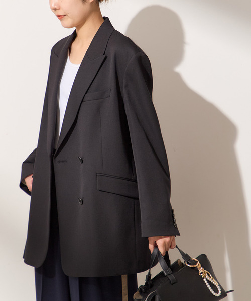 【美品】ジャーナルスタンダードレサージュ　マイクロTRギャバストレッチジャケット journal standard L'essage（ジャーナルスタンダードレサージュ