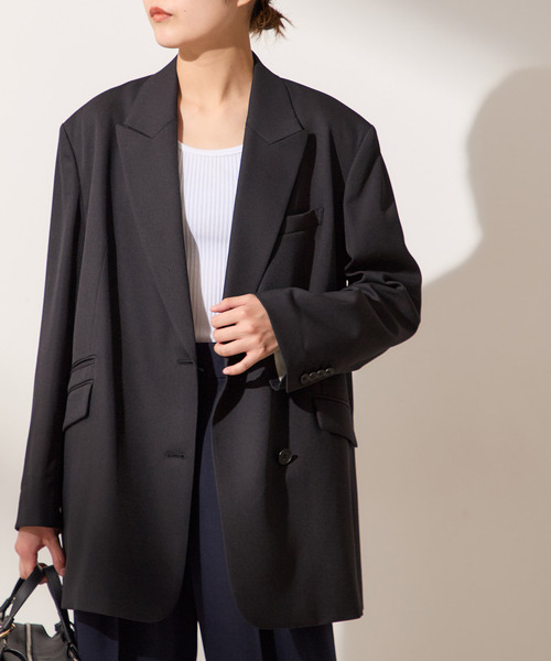 希少!! ジャーナルスタンダードレサージュ オーバーサイズ テーラードジャケット Doeskinオーバーサイズジャケット（テーラードジャケット）｜journal