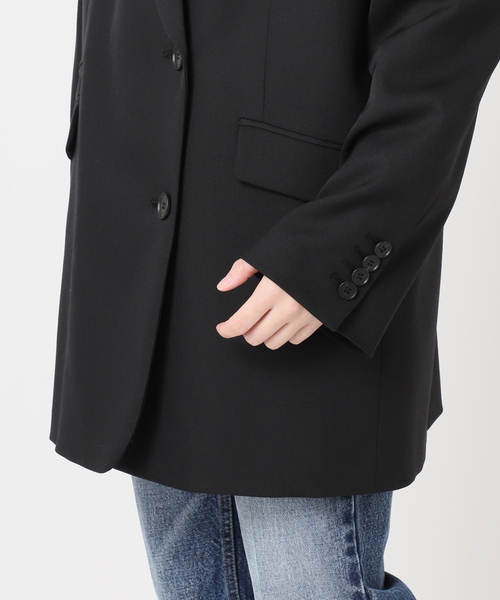 DRESSEDUNDRESSED オーバーサイズジャケット Doeskinオーバーサイズジャケット（テーラードジャケット）｜journal