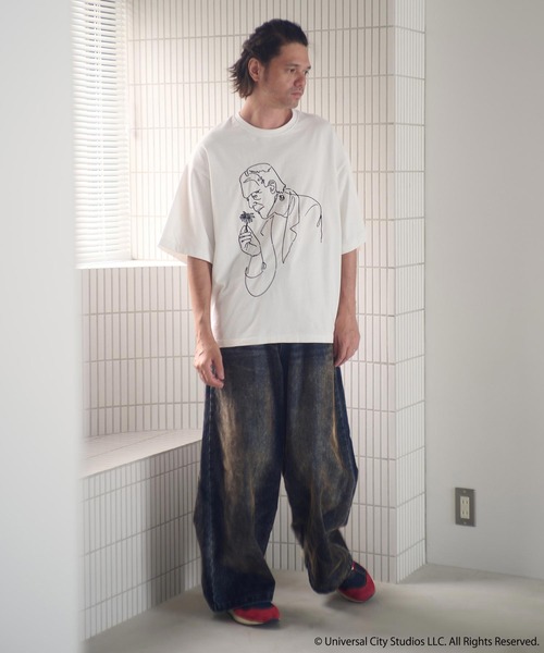 ADAM PATEK(アダムパテック)の「mp14096-velour dust wide pants ワイドパンツ(AP2528013)(その他パンツ・メンズ・ブラック/ブラウン・1/2)」の6枚目の写真