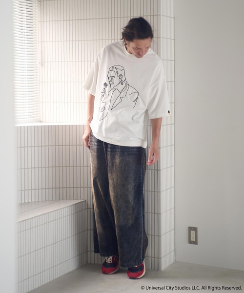 ADAM PATEK(アダムパテック)の「mp14096-velour dust wide pants ワイドパンツ(AP2528013)(その他パンツ・メンズ・ブラック/ブラウン・1/2)」の7枚目の写真