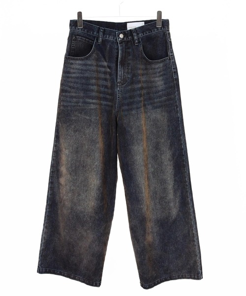 ADAM PATEK(アダムパテック)の「mp14096-velour dust wide pants ワイドパンツ(AP2528013)(その他パンツ・メンズ・ブラック/ブラウン・1/2)」の12枚目の写真