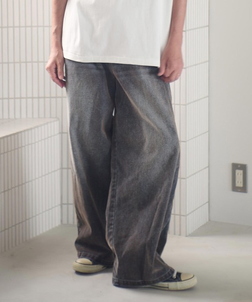 ADAM PATEK(アダムパテック)の「mp14096-velour dust wide pants ワイドパンツ(AP2528013)(その他パンツ・メンズ・ブラック/ブラウン・1/2)」の14枚目の写真