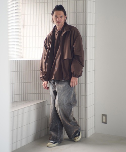 ADAM PATEK(アダムパテック)の「mp14096-velour dust wide pants ワイドパンツ(AP2528013)(その他パンツ・メンズ・ブラック/ブラウン・1/2)」の21枚目の写真