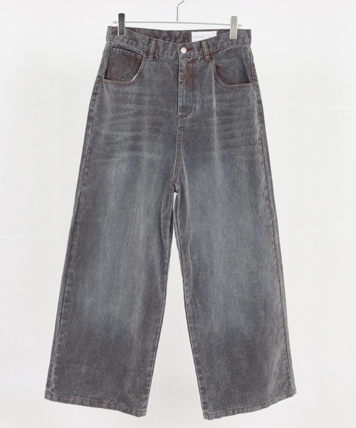 ADAM PATEK(アダムパテック)の「mp14096-velour dust wide pants ワイドパンツ(AP2528013)(その他パンツ・メンズ・ブラック/ブラウン・1/2)」の22枚目の写真